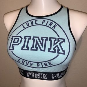 VS Pink Light Blue High Neck Bralette
